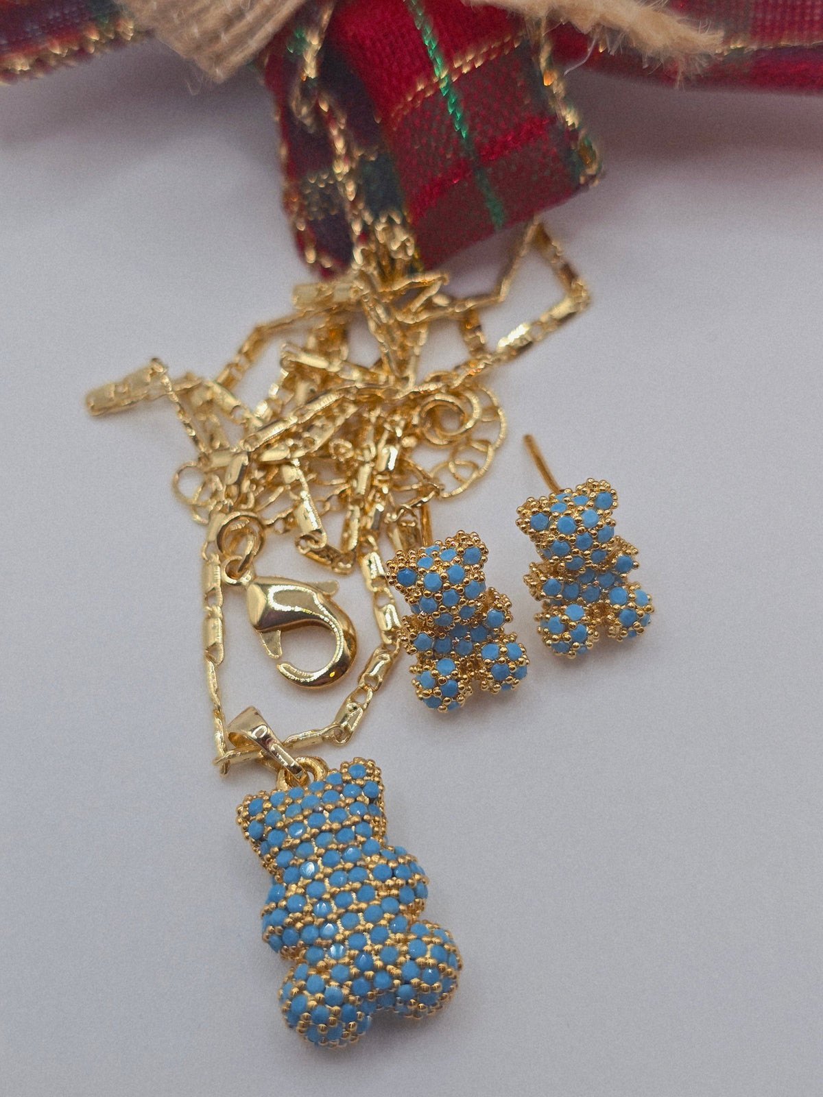 Teddy Bear Set Osito set 14K Gold Filled - Fui Fuiu Jewelry