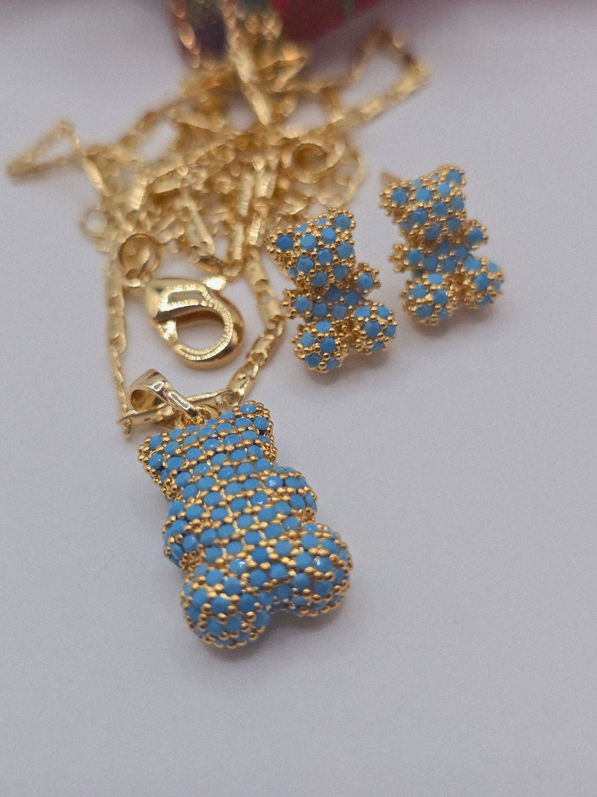 Teddy Bear Set Osito set 14K Gold Filled - Fui Fuiu Jewelry