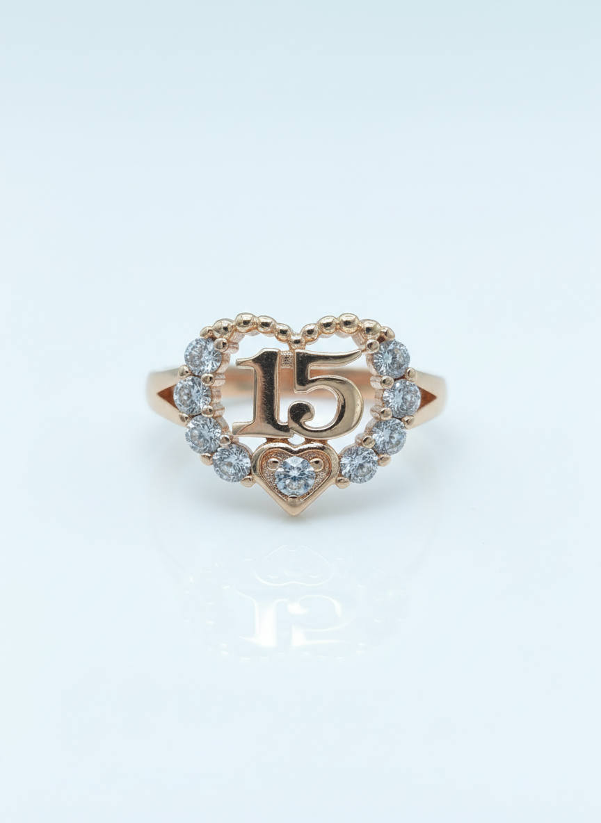 15's ring anillo quinceañera 15 - Fui Fuiu Jewelry