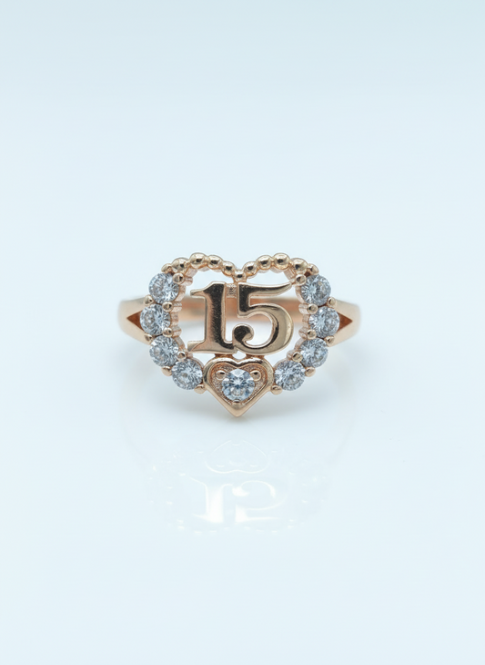 15's ring anillo quinceañera 15 - Fui Fuiu Jewelry