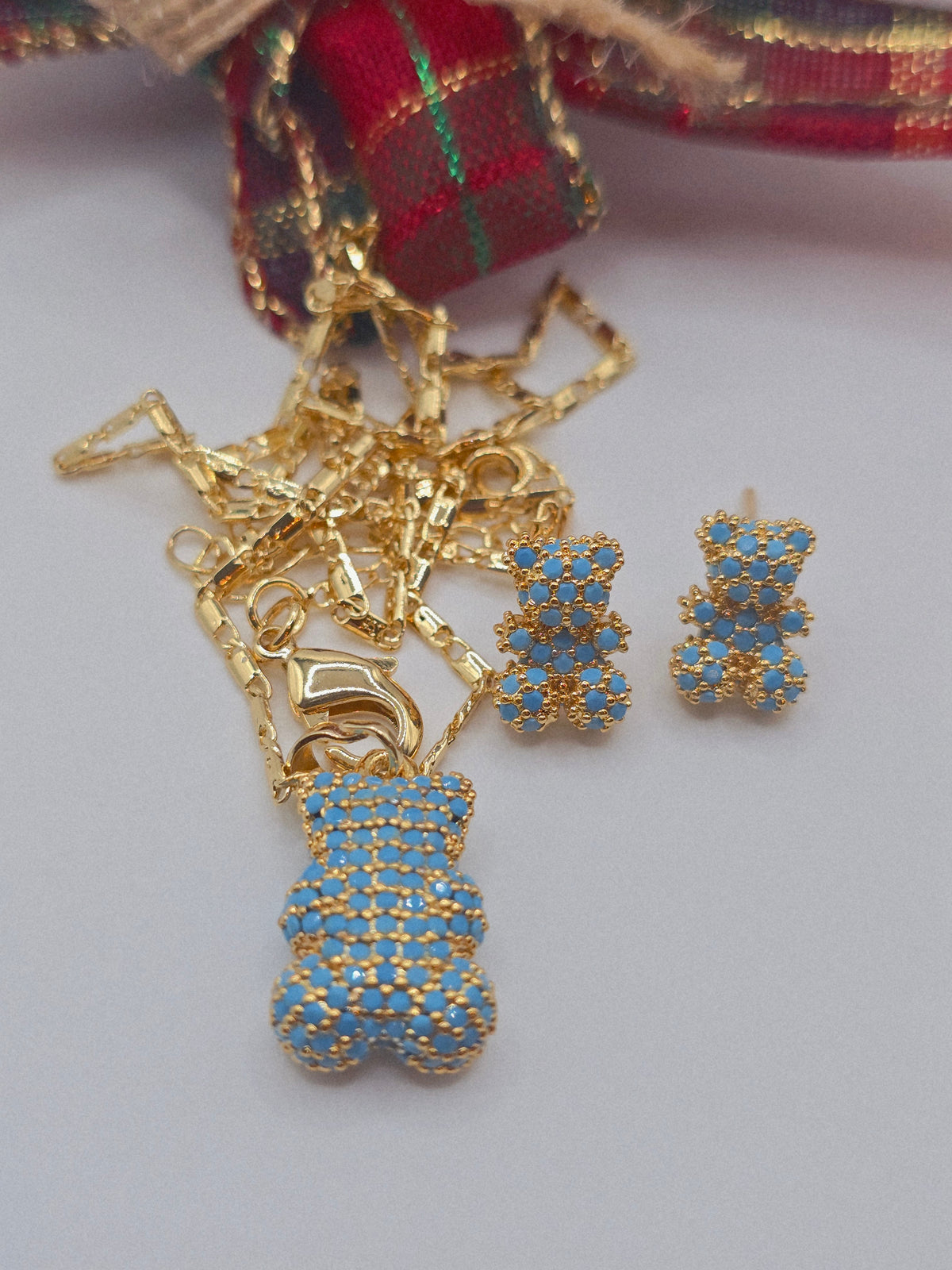 Teddy Bear Set Osito set 14K Gold Filled - Fui Fuiu Jewelry