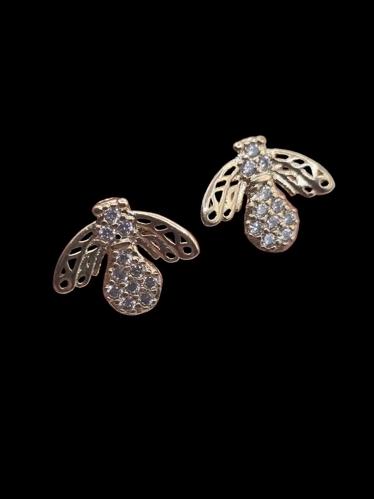 Studs Bee's 14K earrings Aretes Oro Gold Filled 14K - Fui Fuiu Jewelry
